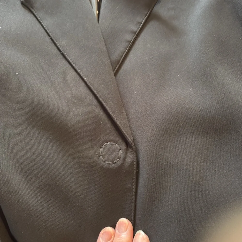 Dixie Elegant Black Long Coat. - Picture 9 of 11